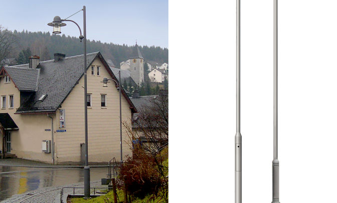 B 01.03 Modell Group Lighting Poles - Series Aluminium Poles